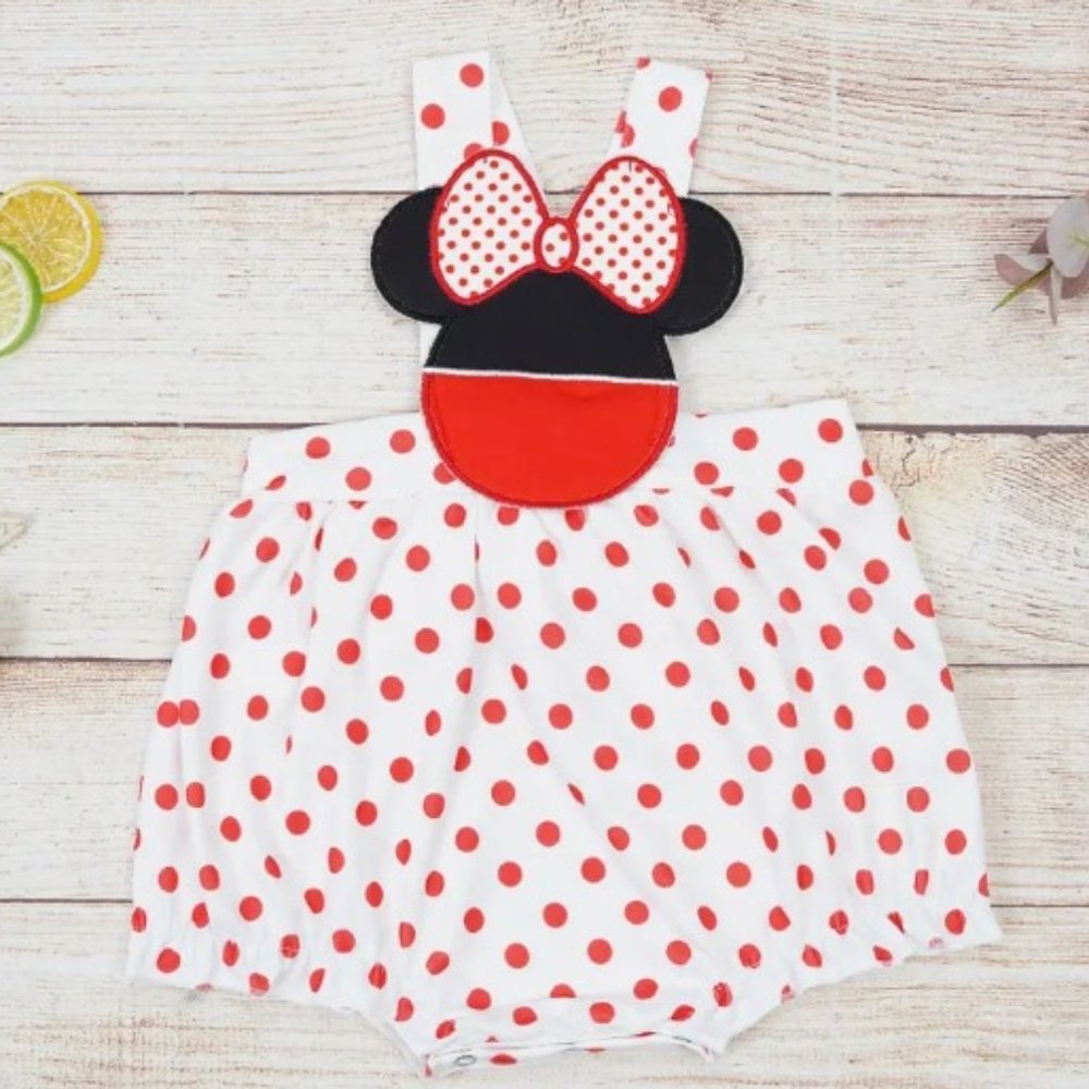 Boutique Baby Girls Minnie Mouse Romper Dress
